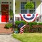 Set of 2 32"H Patriotic/ Americana Double Sided Metal Cross Yard Stake or Wall Decor